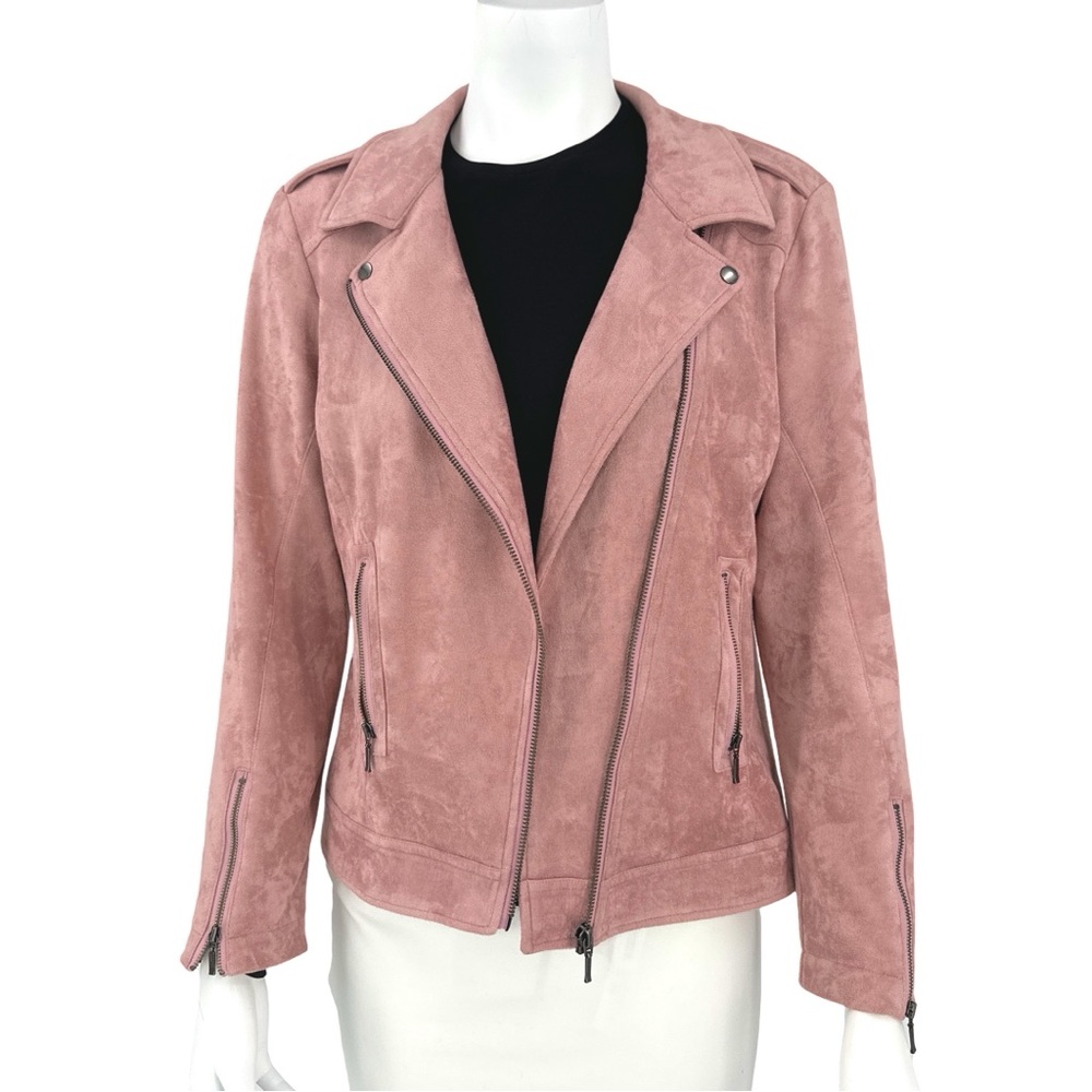 NWT ASTARS Vegan Moto Soft Pink Jacket XS